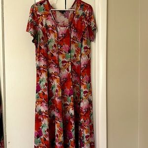 Flowery Flarity, summer dress, extra large